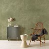 FLAX WALLPAPER | Vintage Concrete | Moss Green